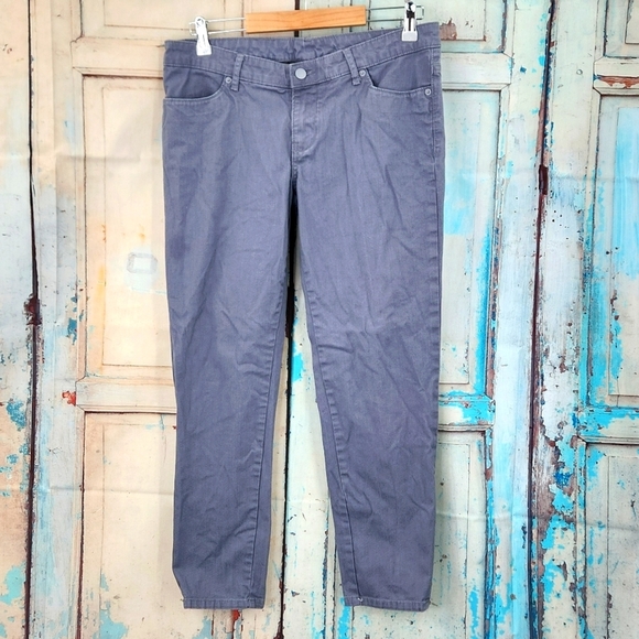 Norma Kamali Ankle Zip Gray Jeans - Picture 1 of 6